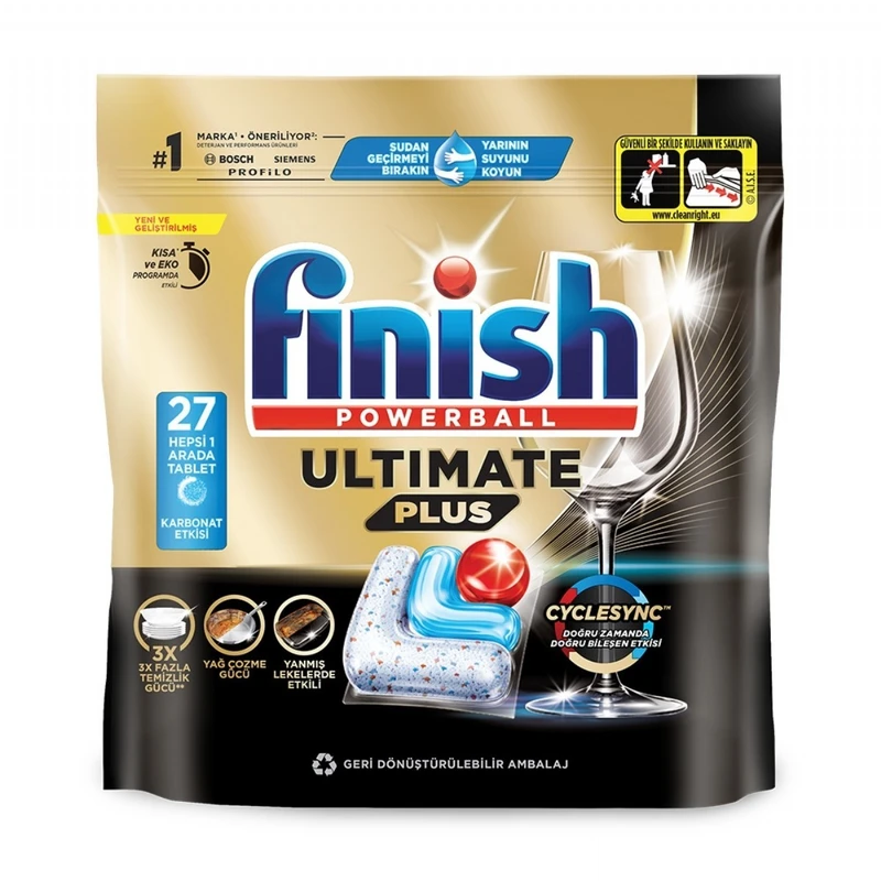 قرص ماشین ظرفشویی فینیش مدل Ultimate Plus بسته 27 عددی اصلی